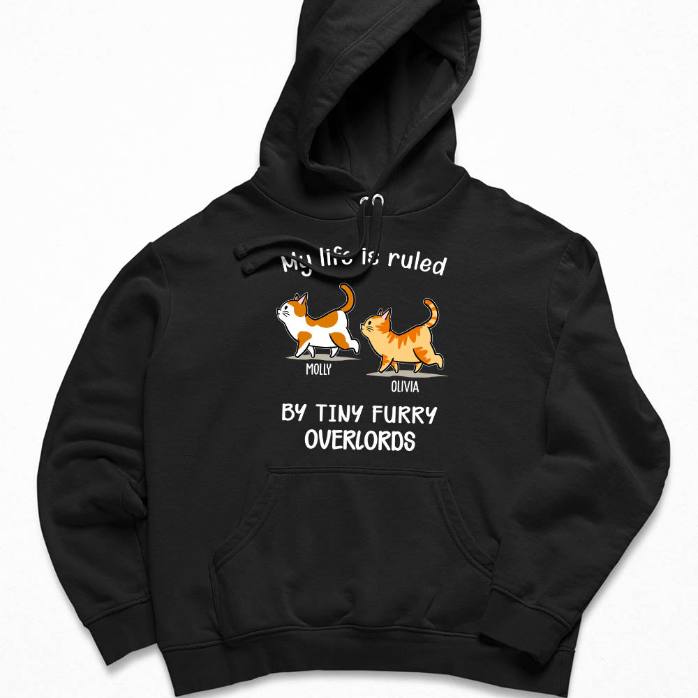 Customizable 'My Life Is Ruled By Cats' Personalized Hoodie for Pet Lovers