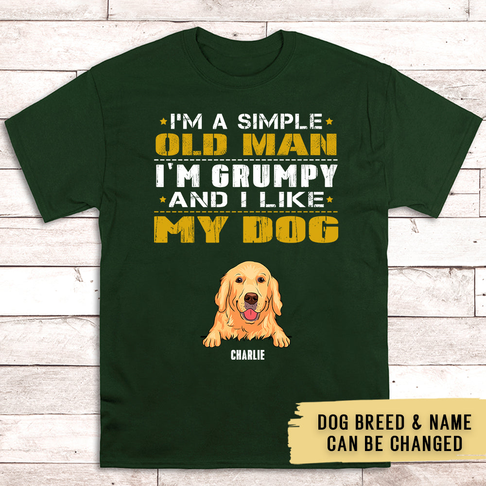 Old Man Grumpy - Customizable Unisex Personalized Pet Lover T-shirt