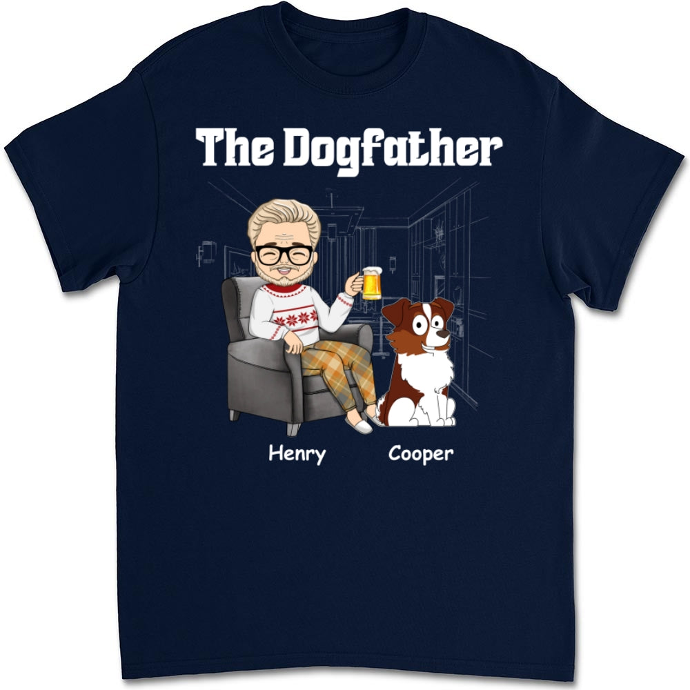 The Dog Mom Dad - Customizable Unisex Personalized T-shirt for Pet Lovers