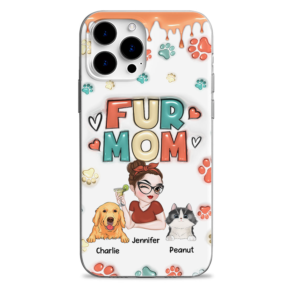 My Lovely Pet - Customizable 3D Inflated Effect Personalized Phone Case