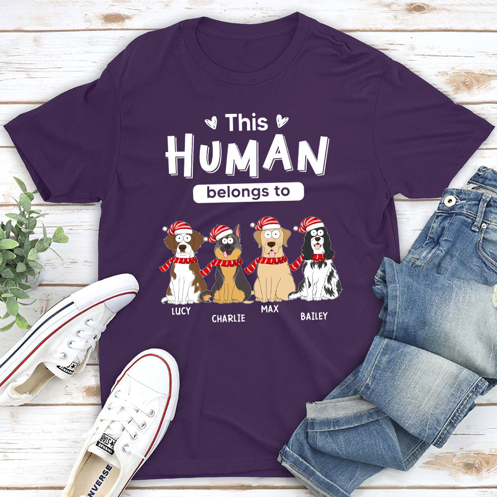 Personalized Unisex Christmas T-shirt for Pet Lovers