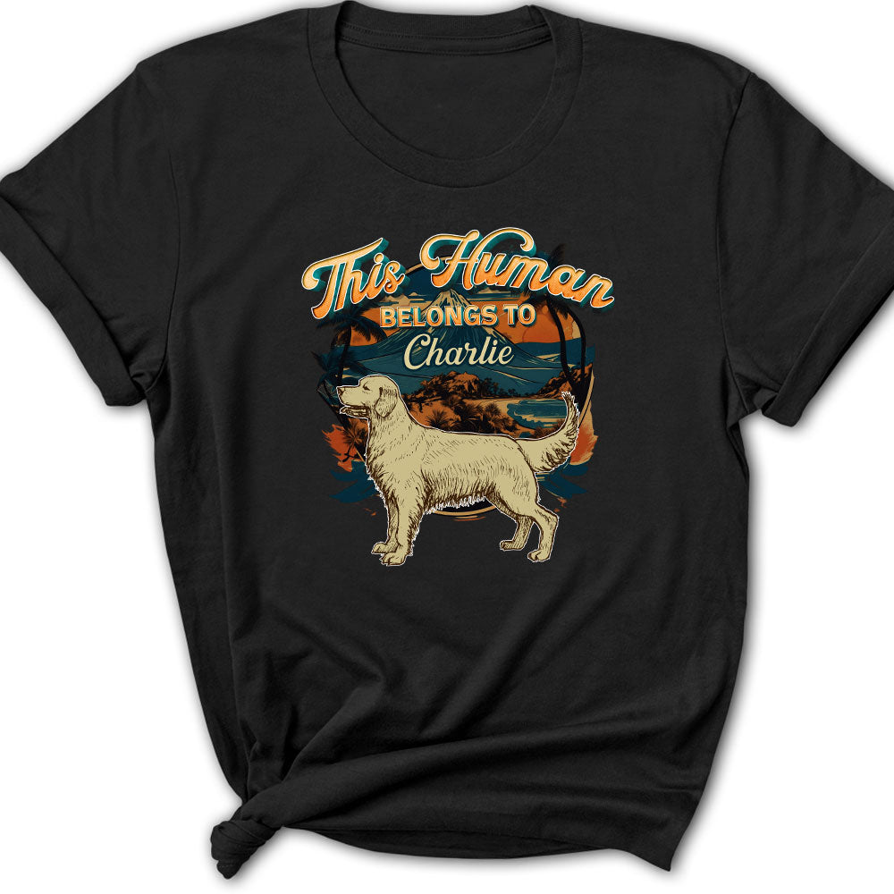 Vintage Personalized Custom Women's Dog - Themed T - shirt for Pet Lovers