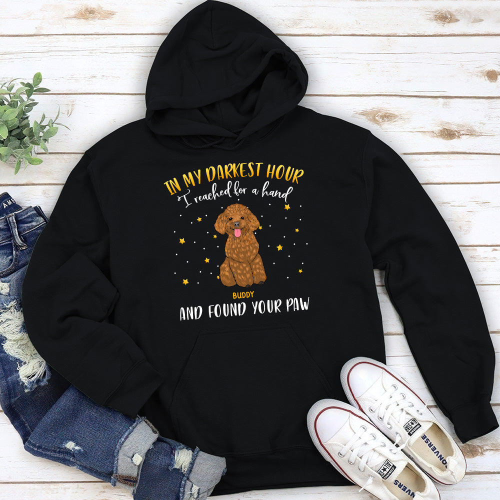 Personalized 'In My Darkest Hour' Custom Hoodie - Ideal Gift for Pet Lovers