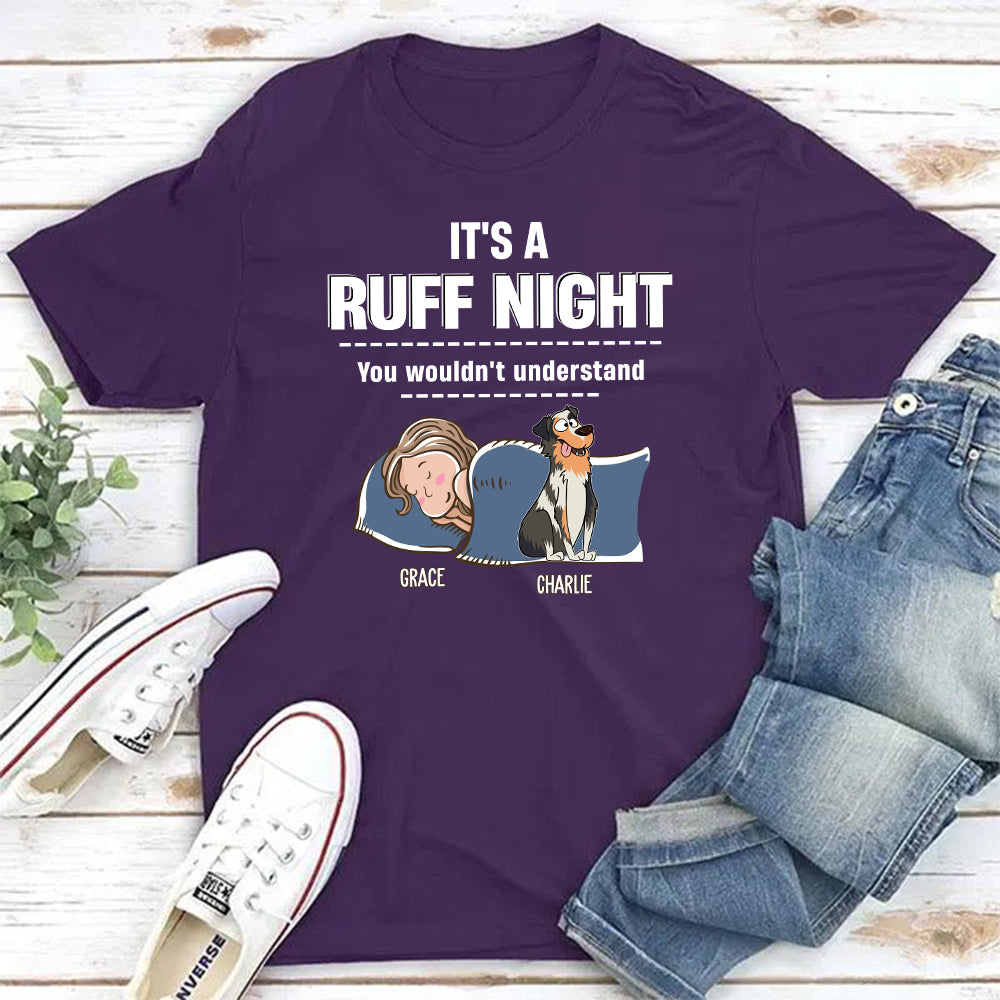 Ruff Night - Customizable Unisex Personalized Pet Lover T-shirt