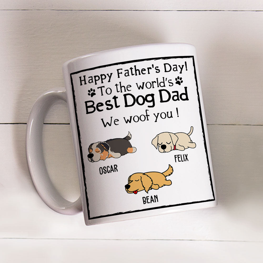 Personalized Custom 'You're the Best Dog Dad Ever' Coffee Mug - Ideal Gift for Pet Lovers