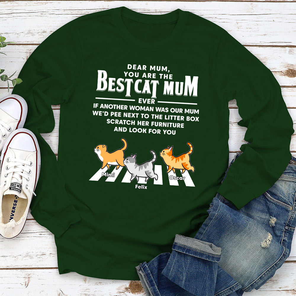 Personalized Custom Cats-themed Long Sleeve T-shirt - Ideal Gift for Pet Lovers