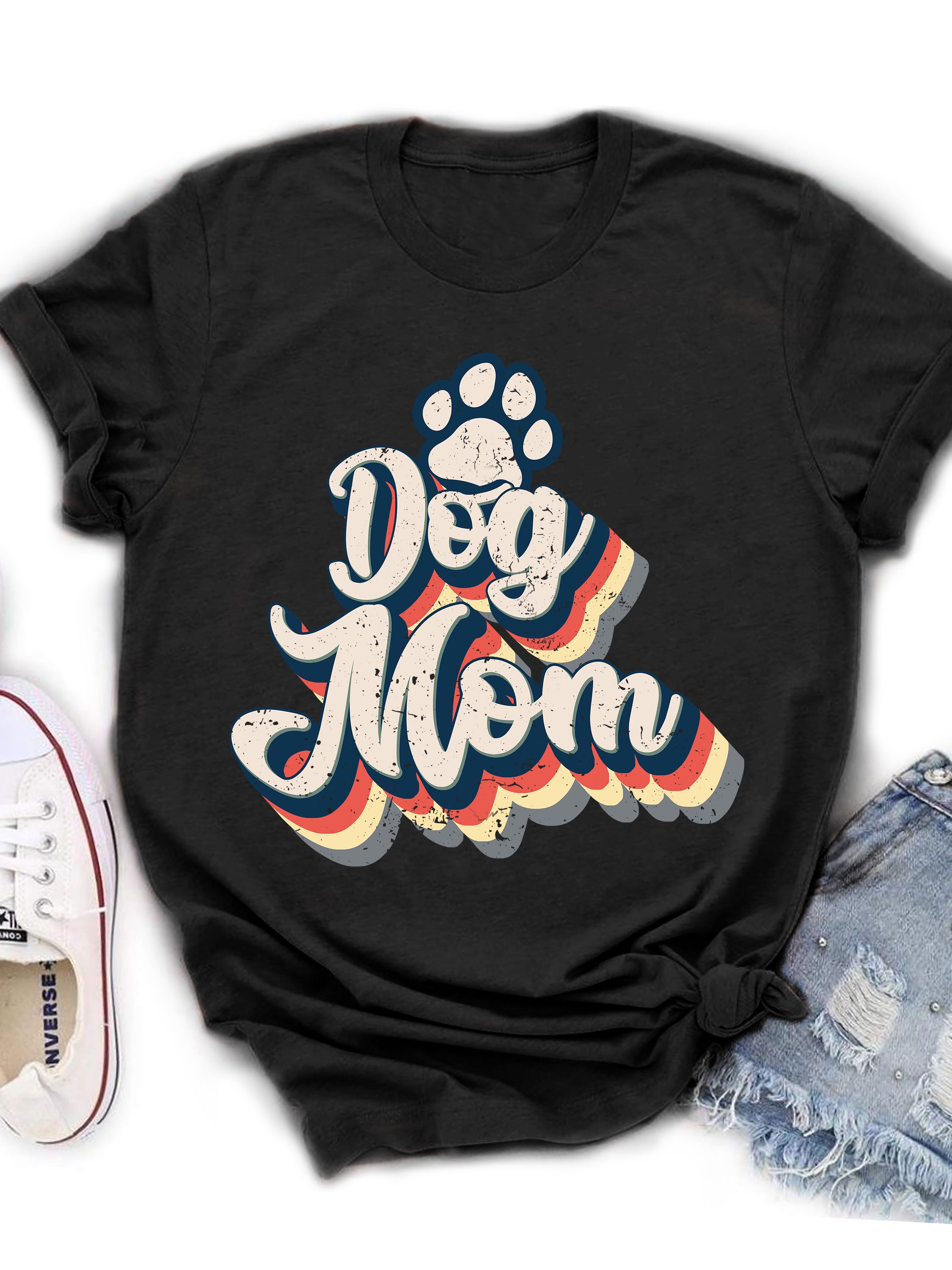 Unique Dog Mom Unisex T - shirt: Ideal Gift for Pet Lovers