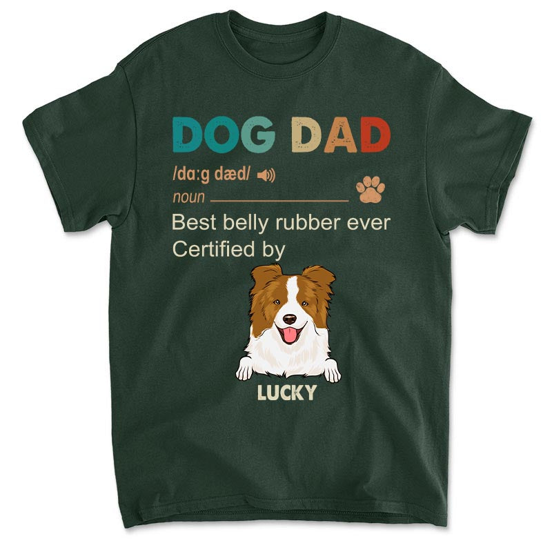 Customizable Dog Dad Unisex T-shirt - Ideal Gift for Pet Lovers
