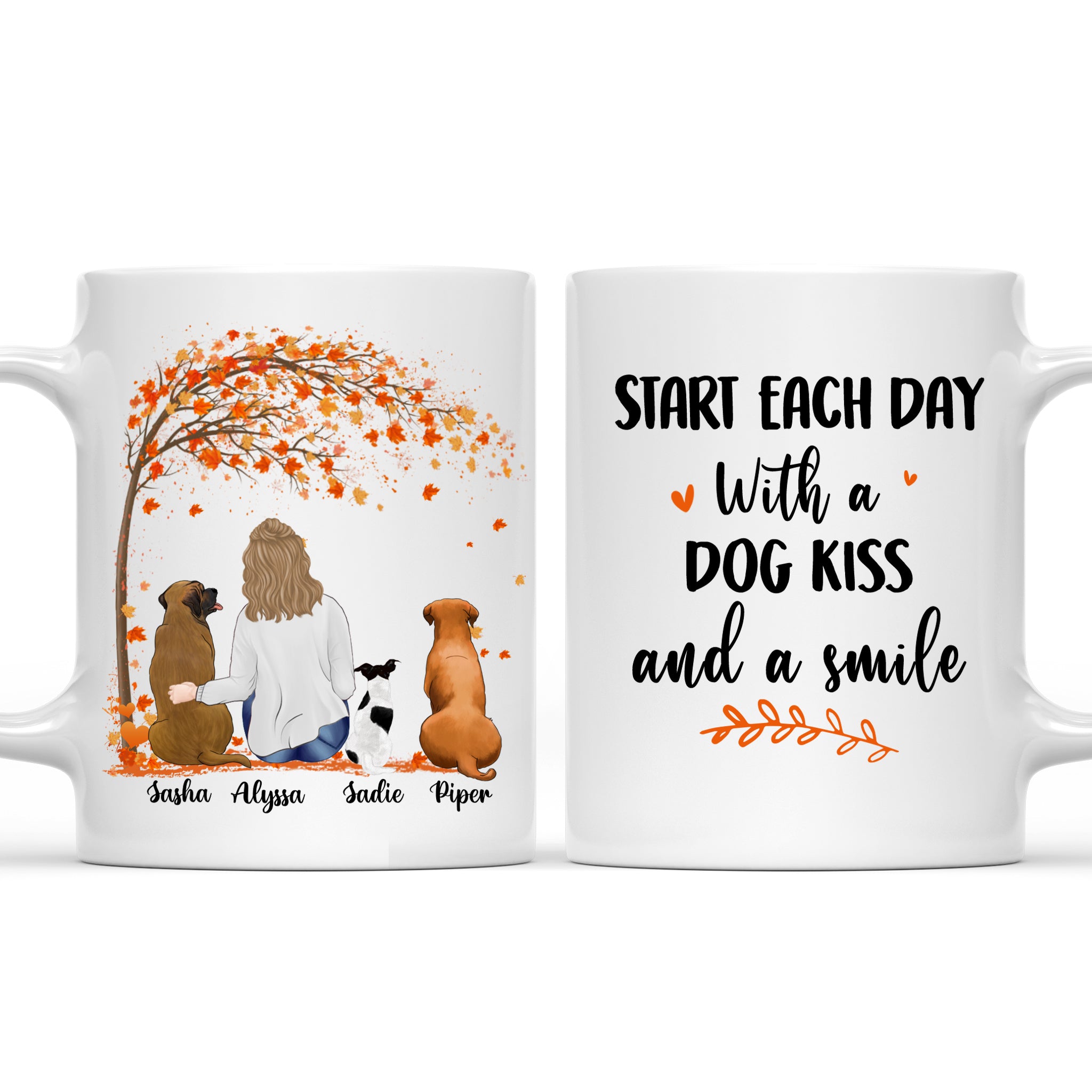 Personalized Custom Coffee Mug: Start Your Day with a Dog Kiss and a Smile
