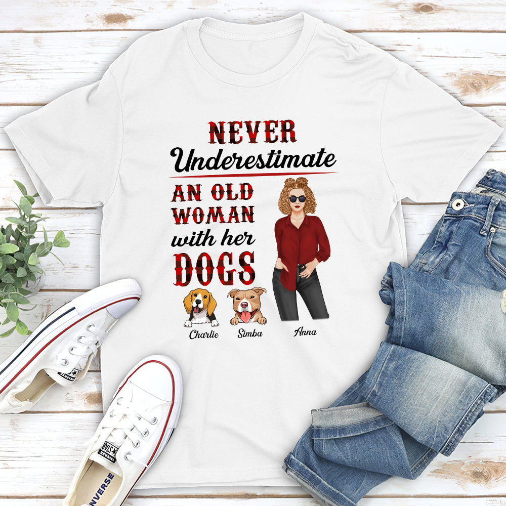 Personalized Custom Unisex 'An Old Woman' T-shirt - Ideal Gift for Pet Lovers