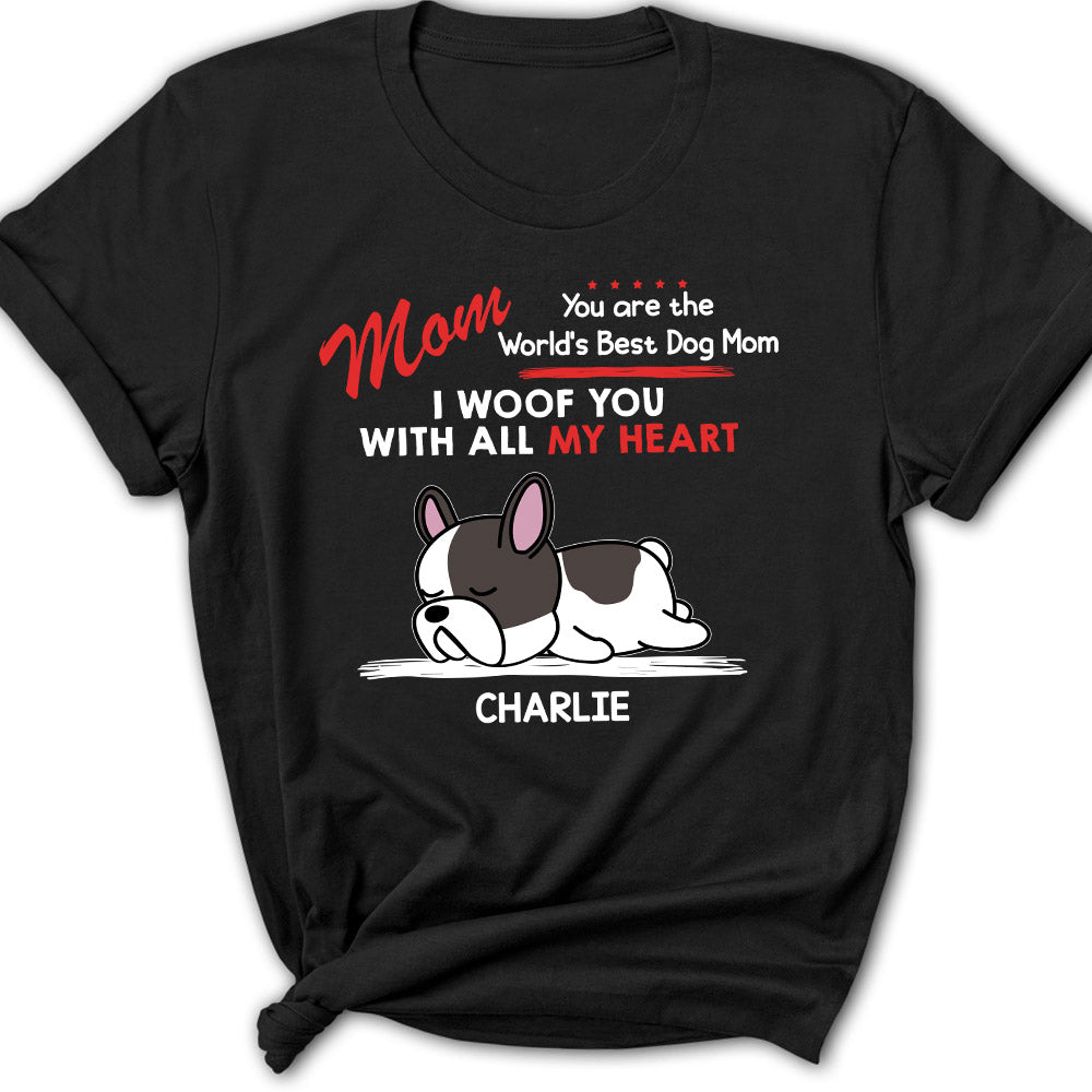 Woof All My Heart - Customizable Personalized Women's Pet Lover T-shirt