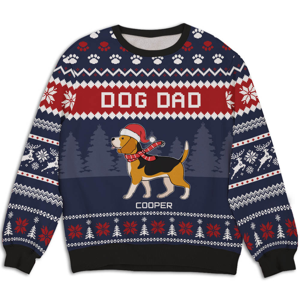 Personalized All-Over-Print Sweatshirt for Dog Moms and Dads