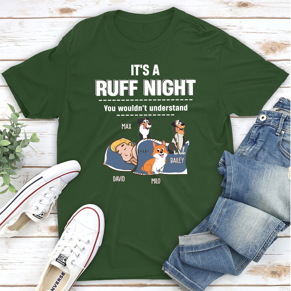 Ruff Night - Customizable Unisex Personalized Pet Lover T-shirt