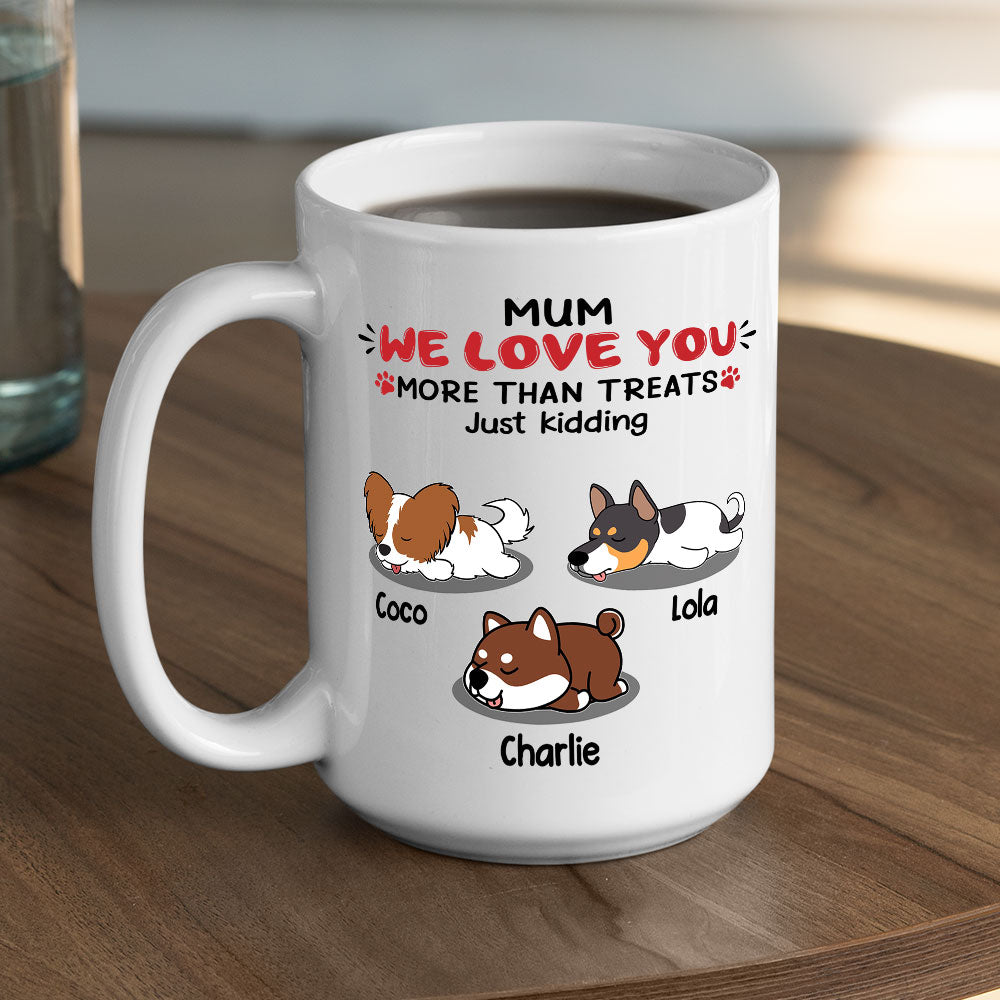 Personalized Custom 'Love You, Just Kidding' Coffee Mug - Ideal Gift for Pet Lovers