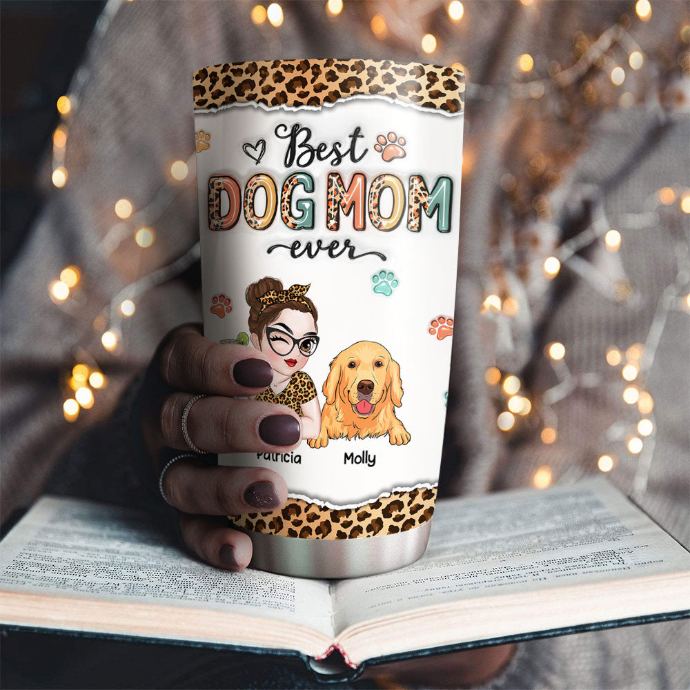 Best Mom Forever - Personalized 3D Inflated Effect Custom Tumbler