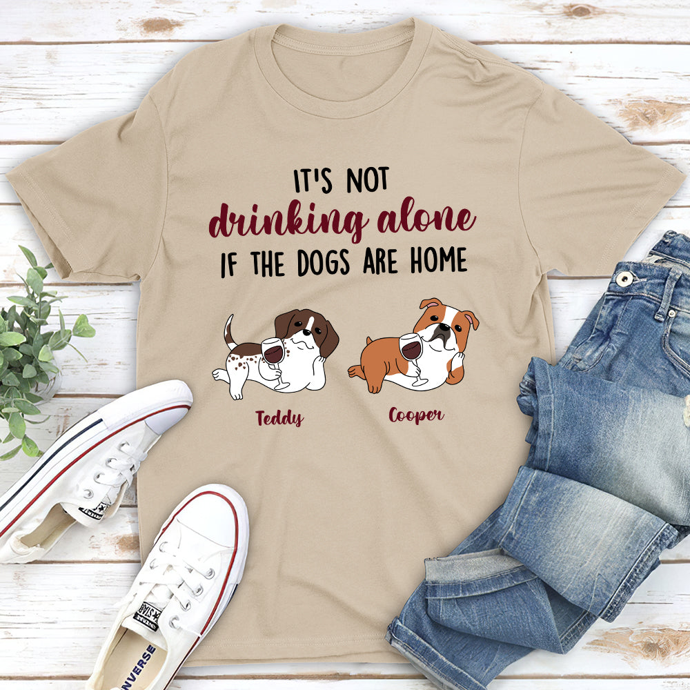 Dogs And Wine 2 Personalized Custom Unisex T-shirt - Ideal Gift for Pet Lovers