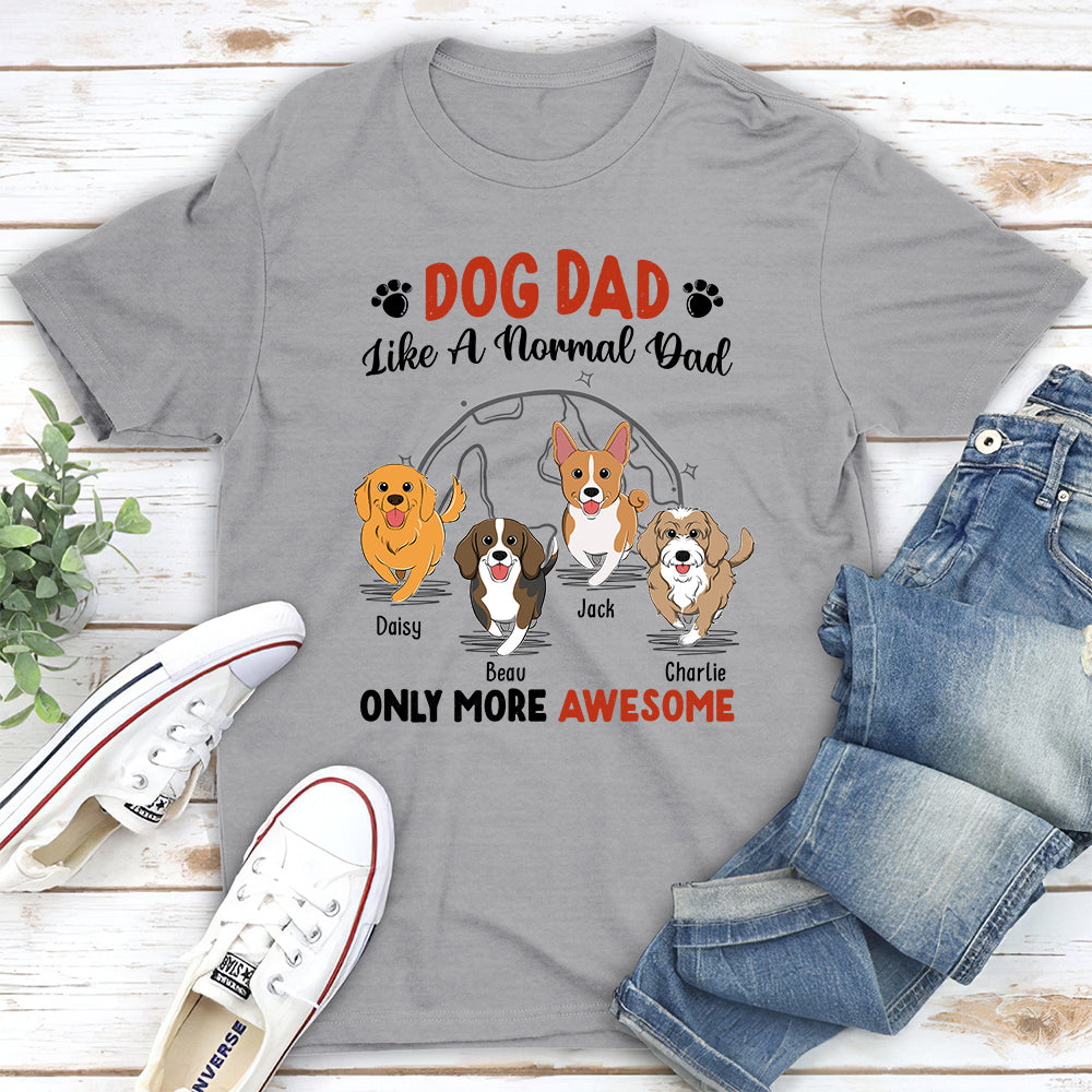 Unique Personalized Unisex T-shirt for Pet Lovers - Like A Normal Mom