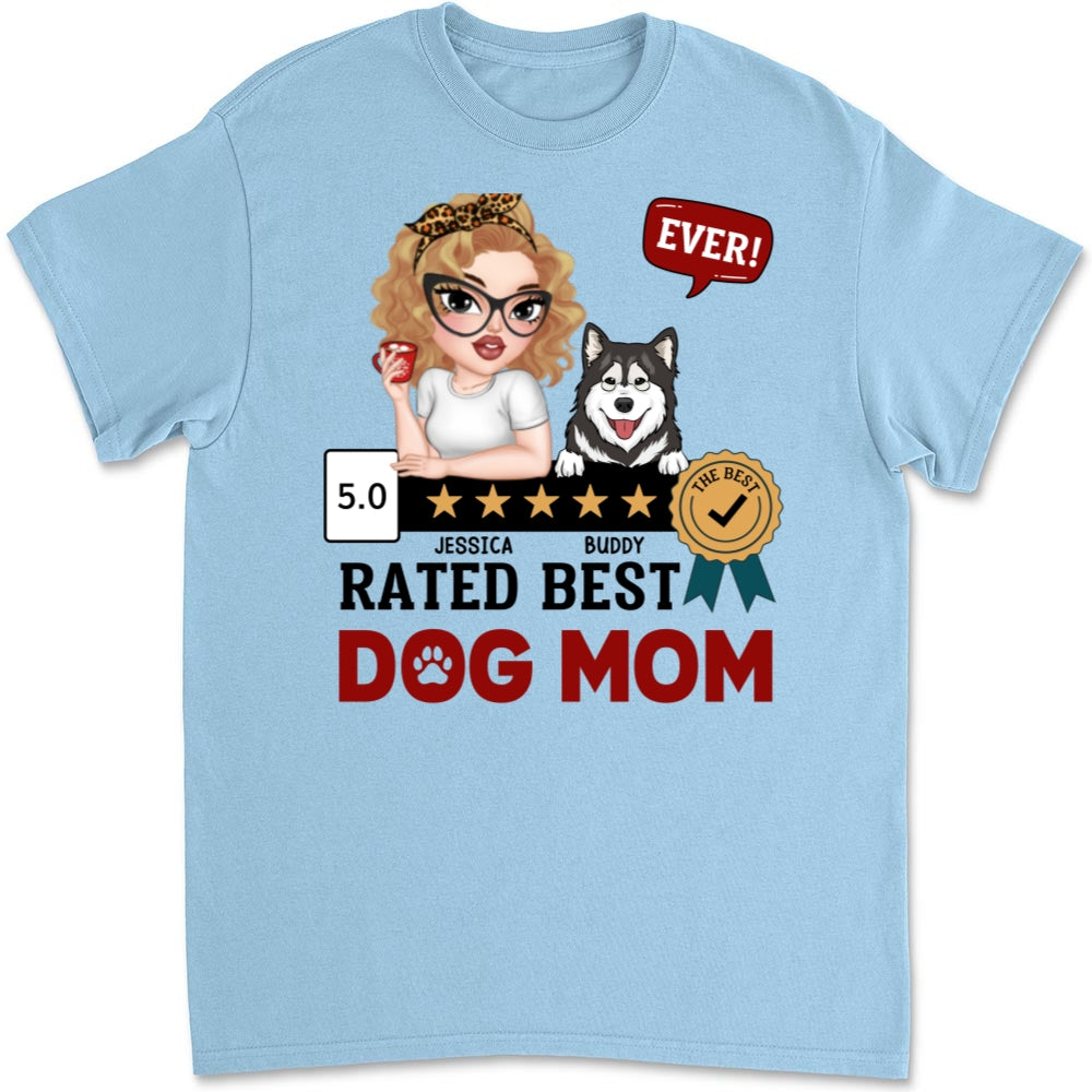 Top-Rated 'Best Dog Mom Ever' Personalized Custom Unisex T-Shirt