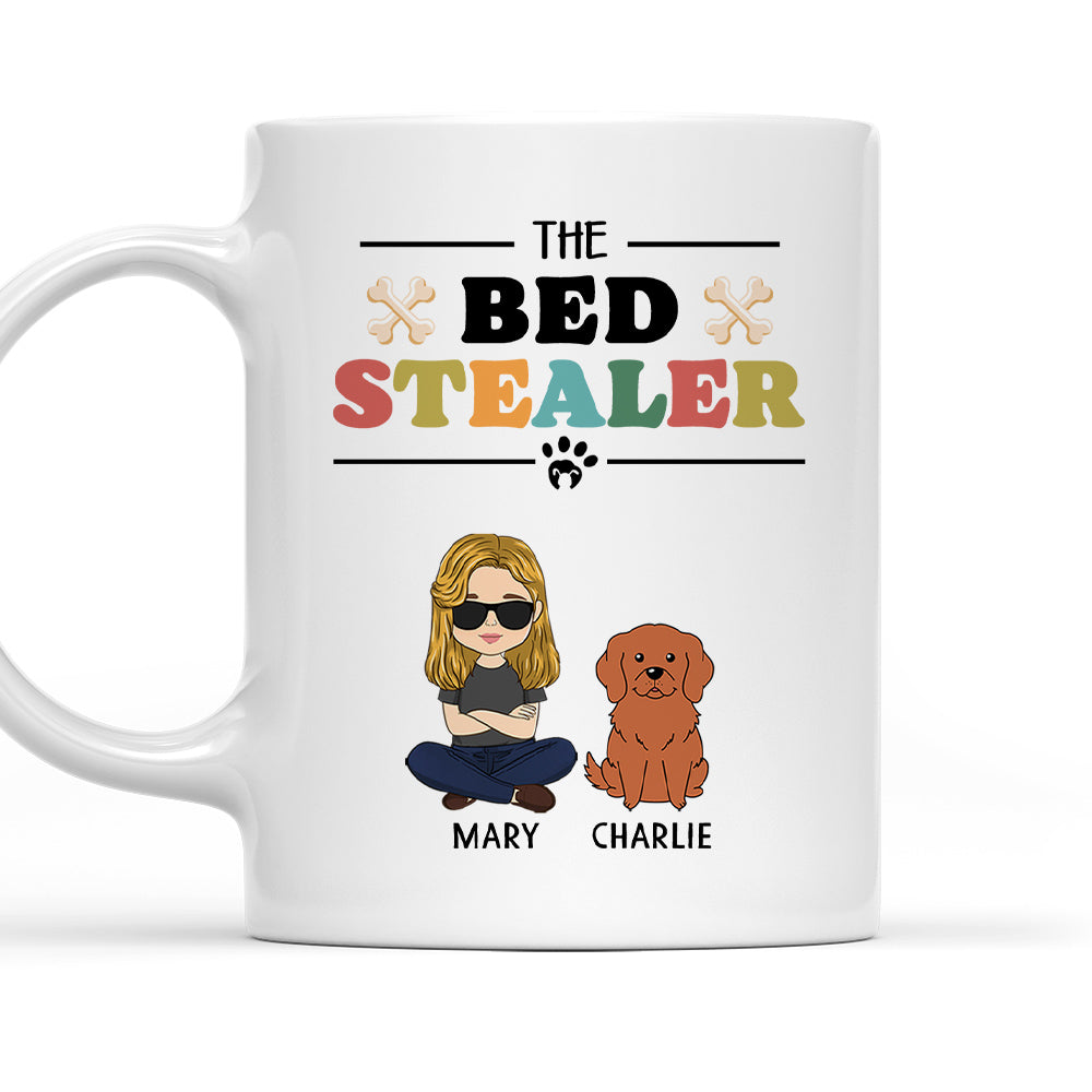 Personalized Custom 'Bed Stealer' Coffee Mug - Ideal Gift for Pet Lovers