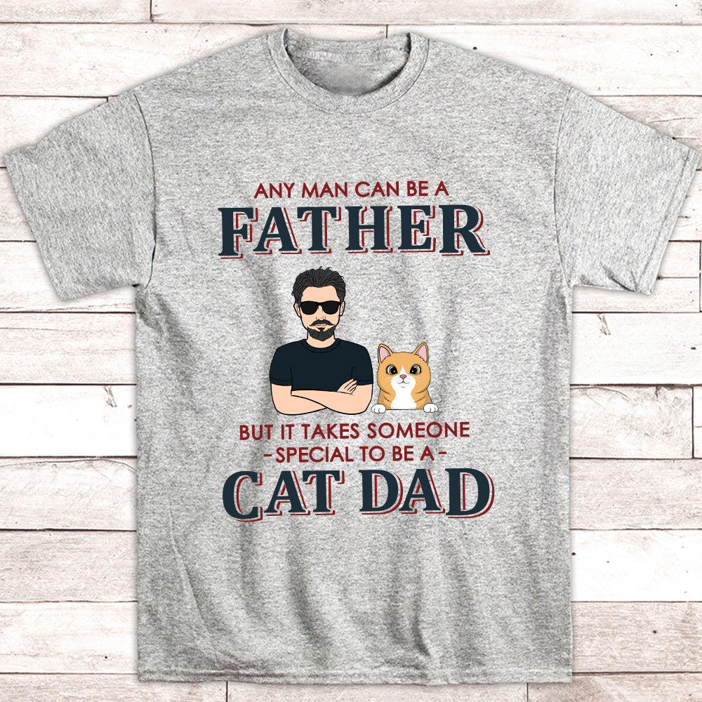 Exclusive Personalized Unisex Cat Dad T-shirt for Pet Lovers
