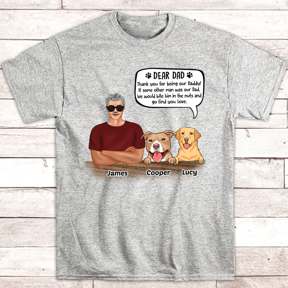 Dear Dad - Personalized Custom Unisex Pet Lover T-shirt