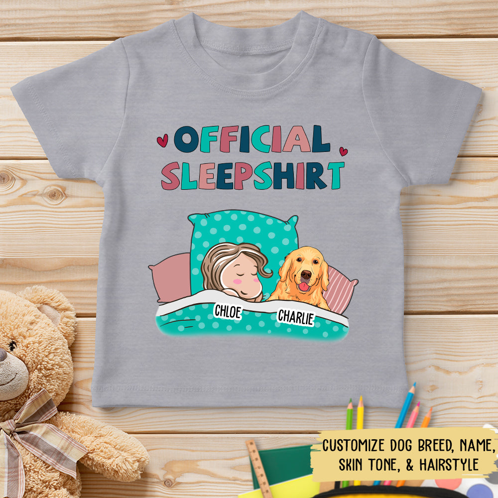 Personalized Dog Lover Youth Sleepshirt - Customizable T-shirt