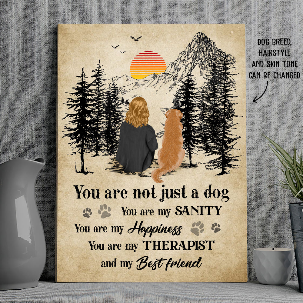 You Are My Happiness - Customizable Personalized Canvas Print for Pet Lovers