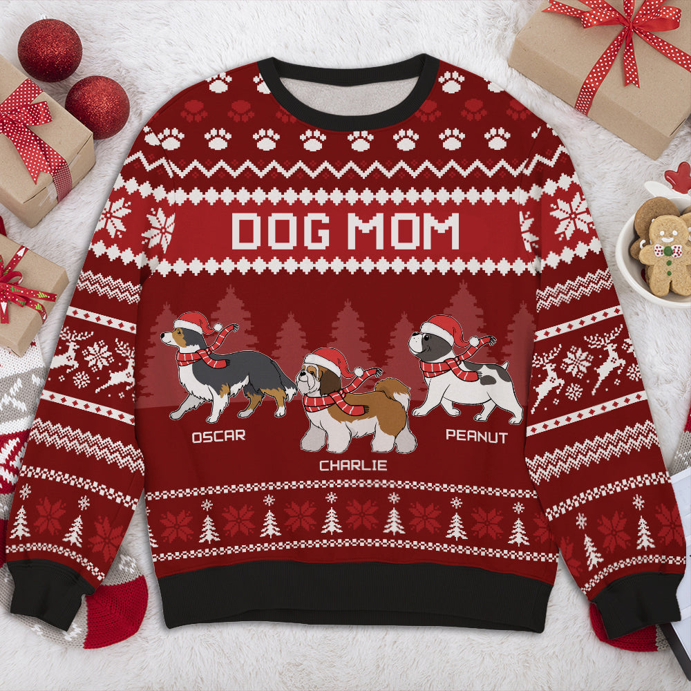 Personalized All-Over-Print Sweatshirt for Dog Moms and Dads