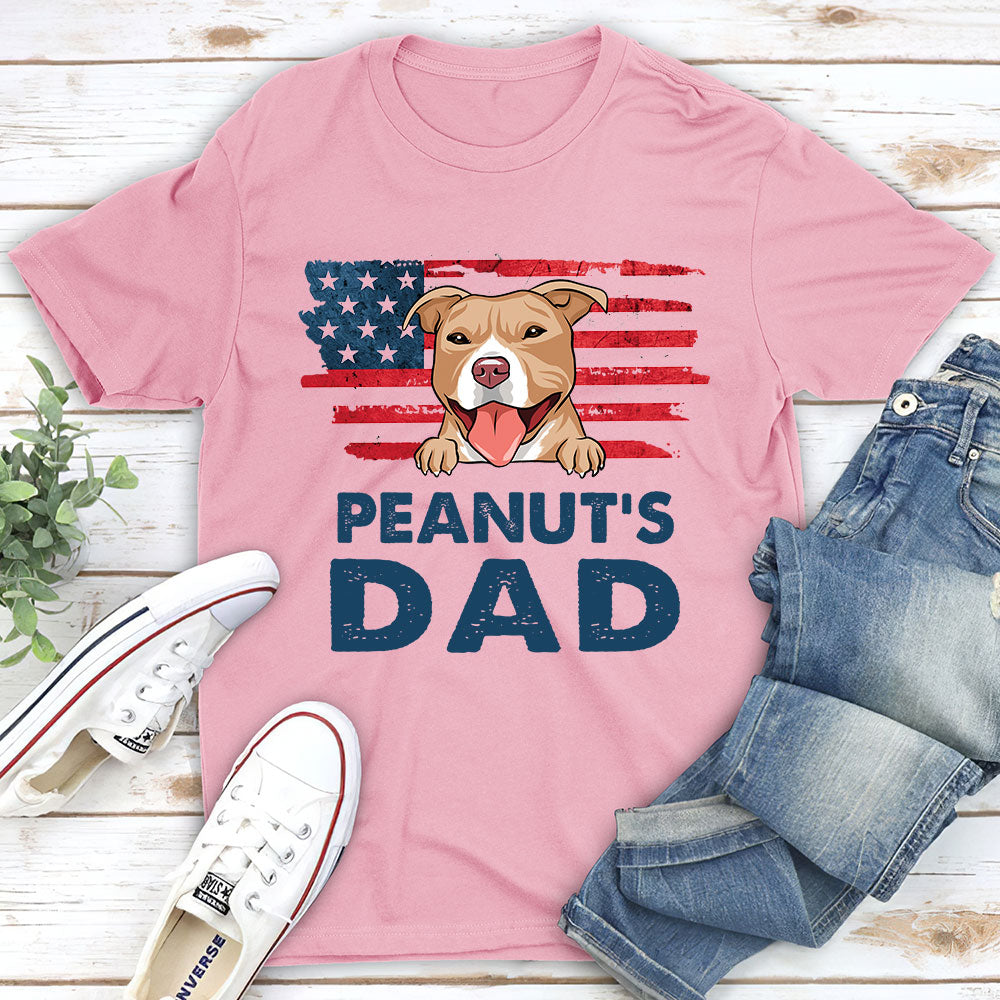 Personalized Custom Unisex Dog Dad T-shirt - The Ideal Gift for Pet Lovers