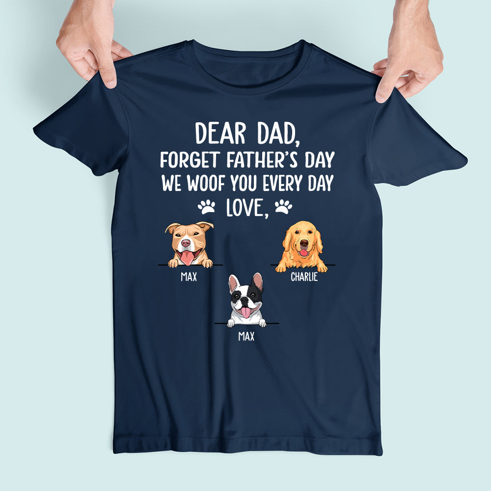 I Woof You - Customizable Premium Unisex Dog Dad T-shirt