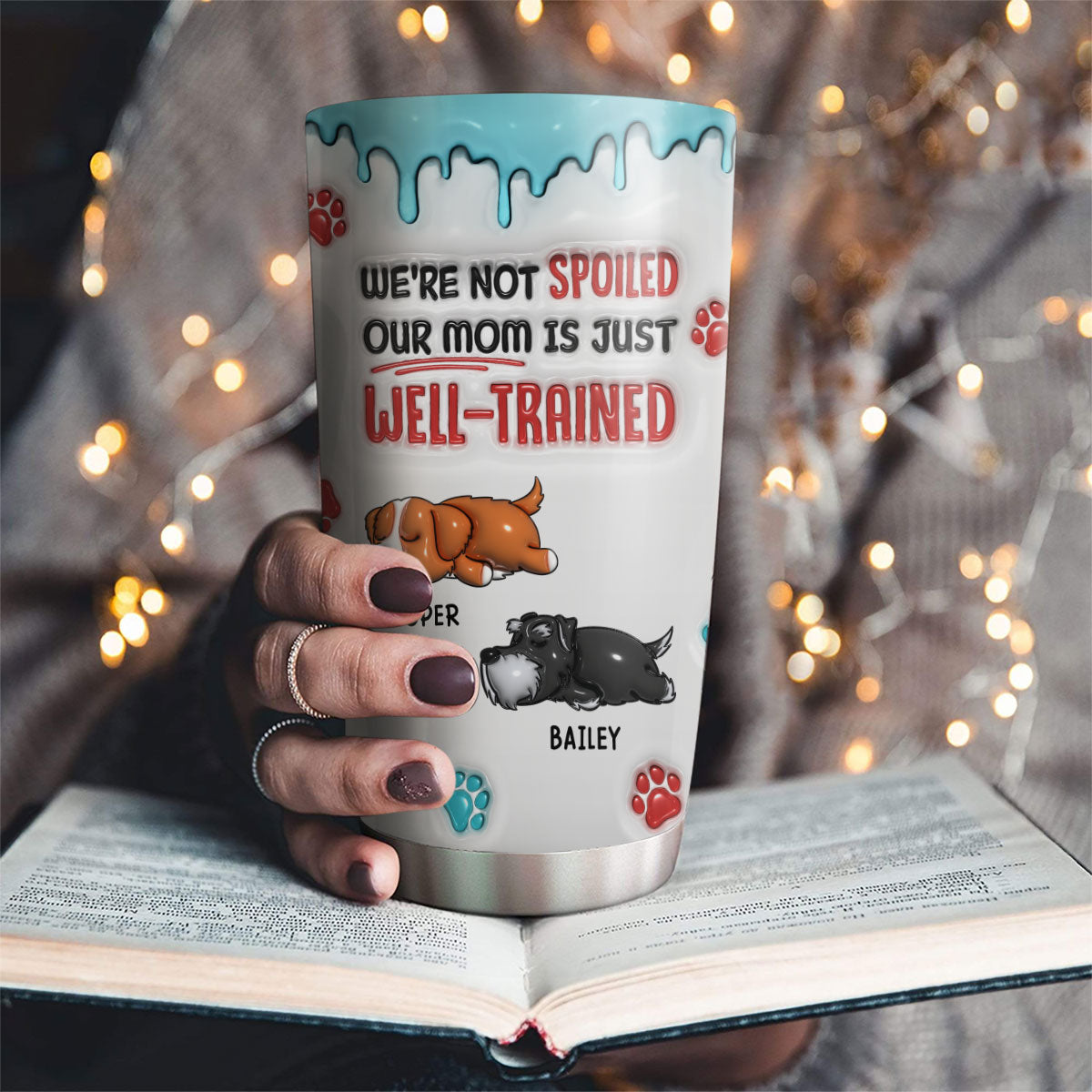 Well-Trained Personalized 3D Inflated Effect Custom Tumbler for All Occasions