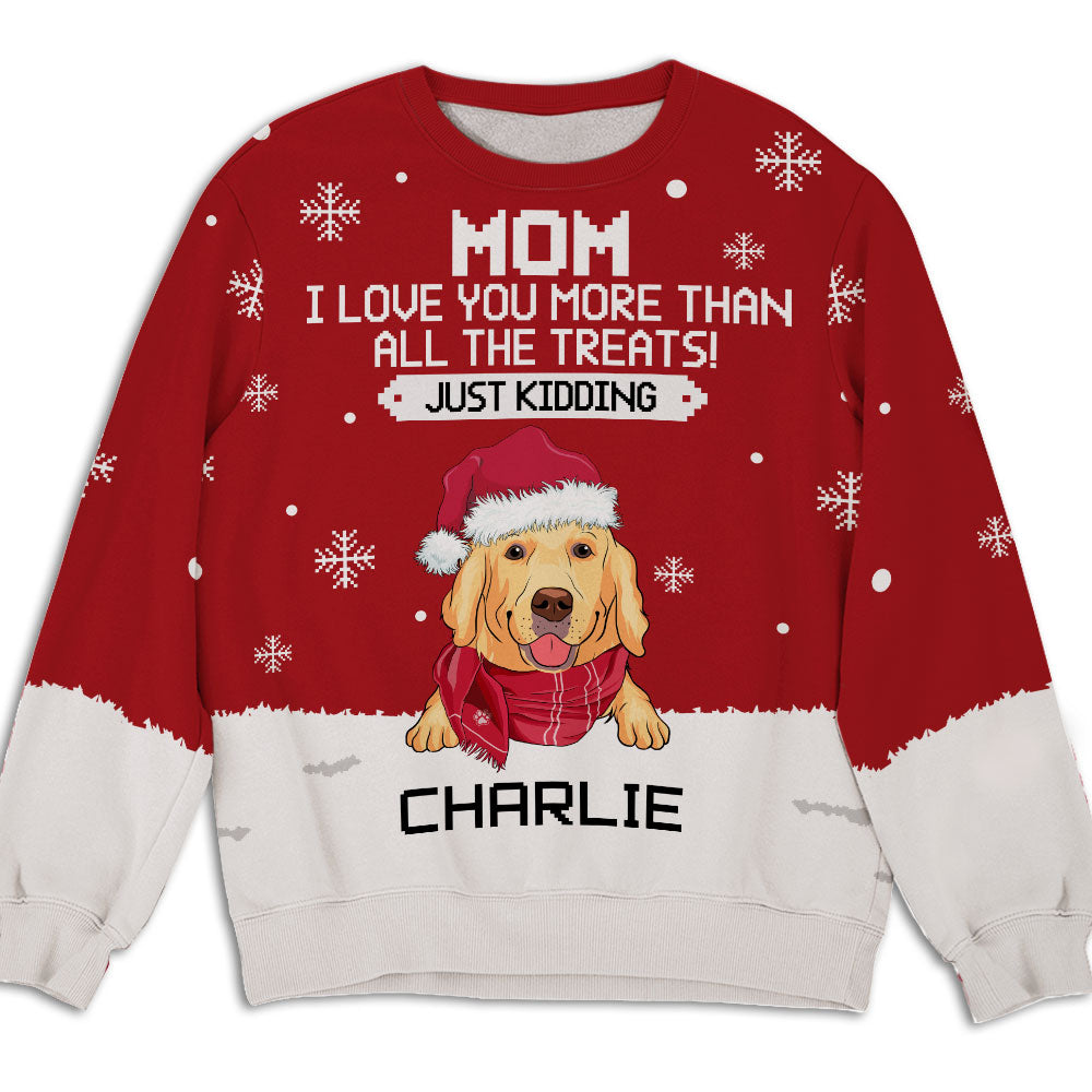 Unique Personalized All-Over-Print Sweatshirt for Pet Lovers