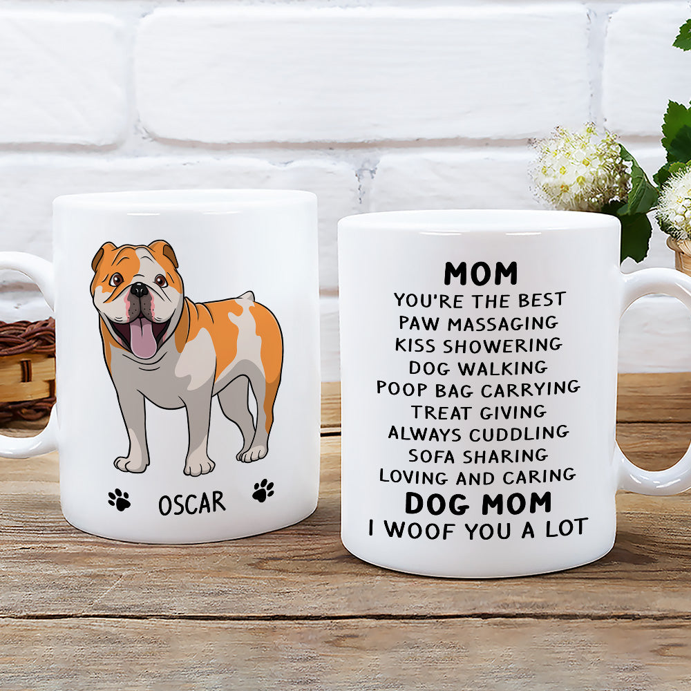 Woof You A Lot - Customized Personalized Coffee Mug for Pet Lovers