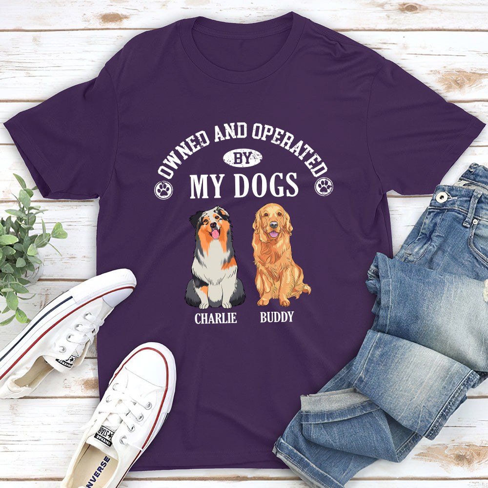My Dog-Operated Personalized Custom Unisex T-shirt: Ideal Gift for Pet Lovers