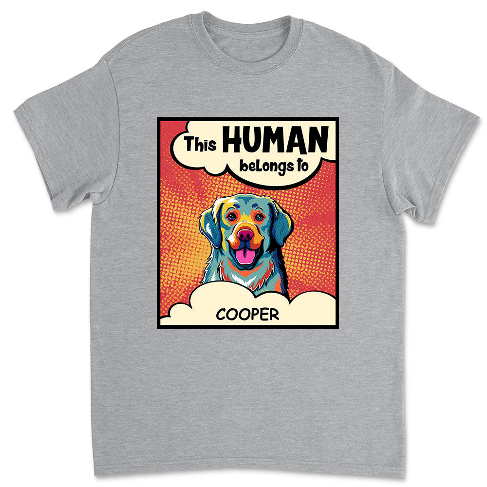 Customizable Unisex 'This Hooman Belongs To Dog' T-shirt - Ideal Gift for Pet Lovers