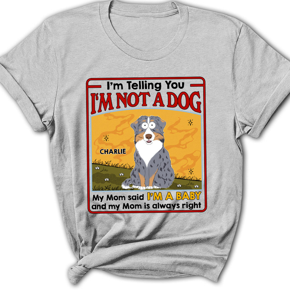 Personalized 'I Am A Baby' Women's T-shirt - Ideal Gift for Pet Lovers