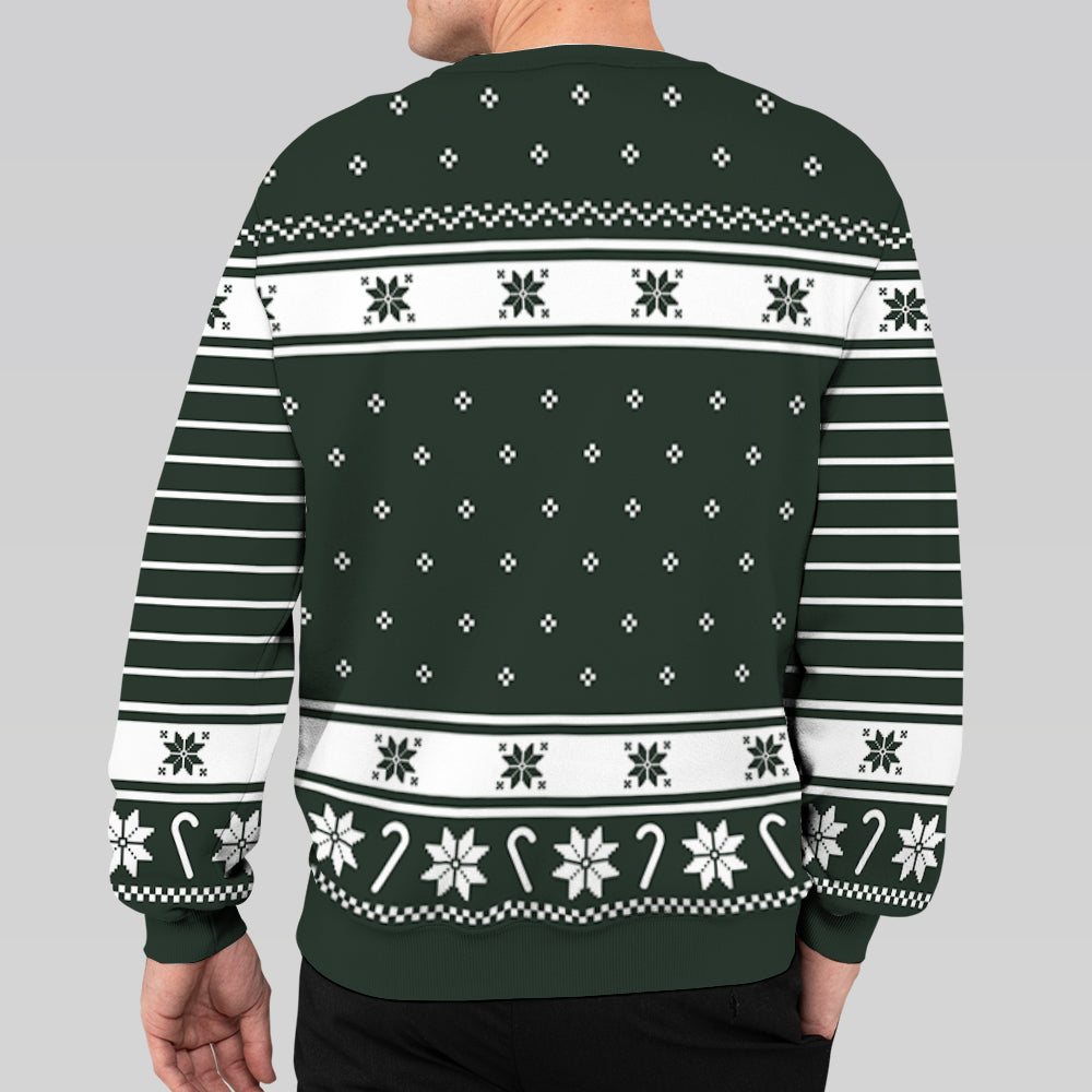 Merry Woofmas - Customizable All-Over Print Personalized Sweatshirt for Dog Lovers