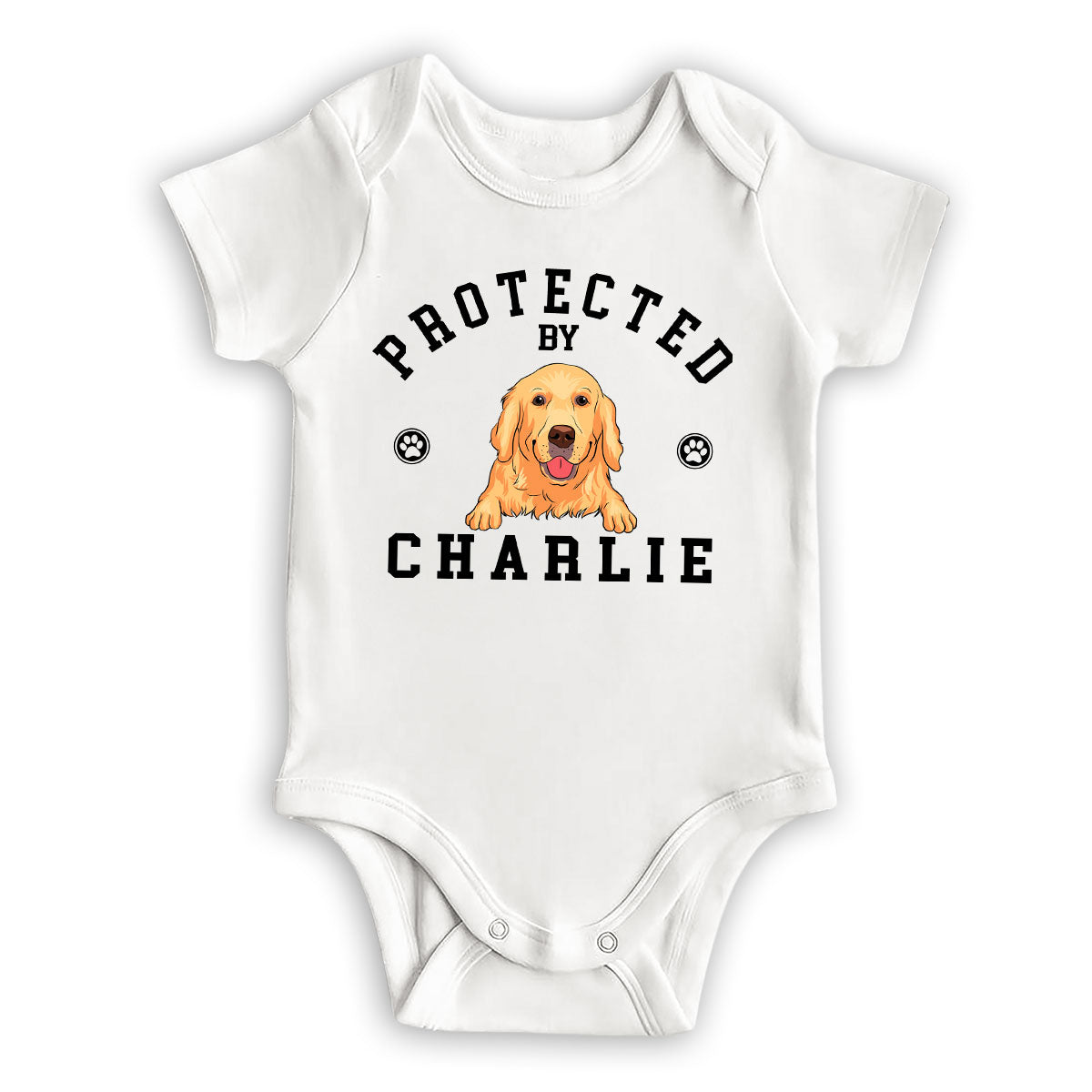 Protected By Pets - Customizable Personalized Baby Onesie