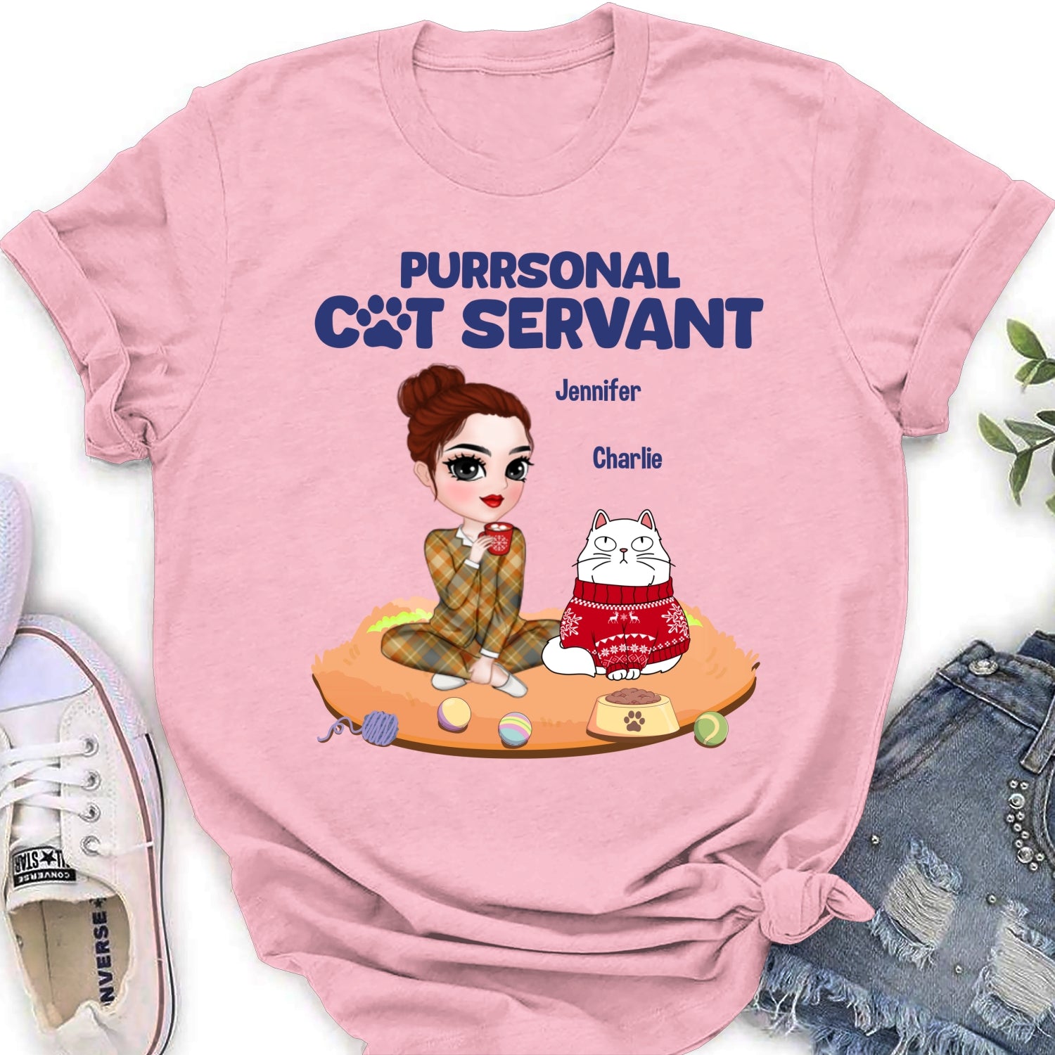 Purrsonal - Customizable Women's Personalized Pet Lover T-Shirt