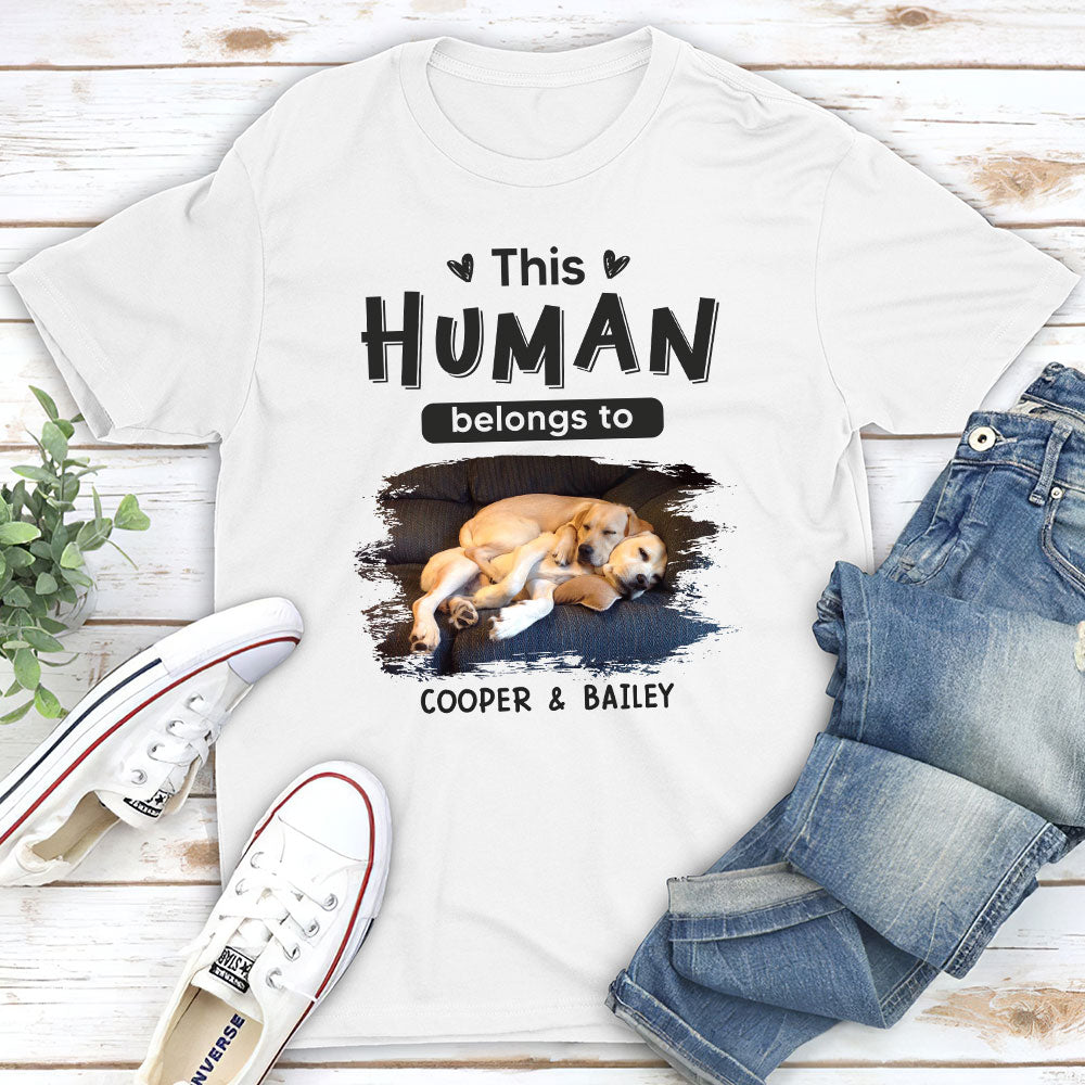 Sleepy Dogs Personalized Unisex Custom T-shirt - Ideal Gift for Pet Lovers