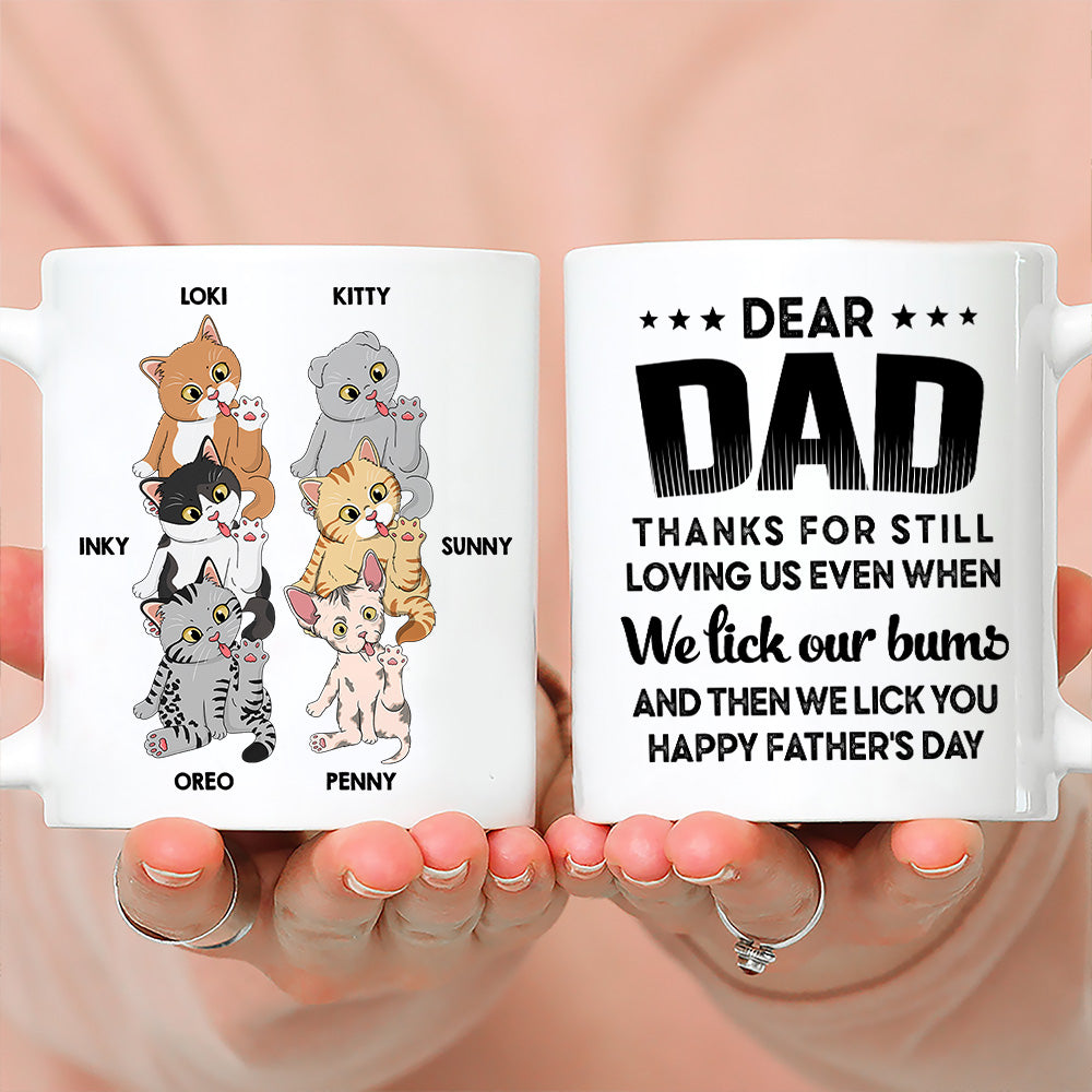 Personalized 'Lick My Bum' Custom Coffee Mug - Ideal Gift for Pet Lovers