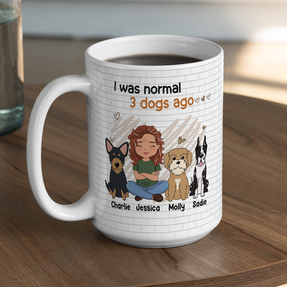 Personalized Custom 'I Was Normal Until I Got a Dog' Coffee Mug - Ideal Gift for Pet Lovers