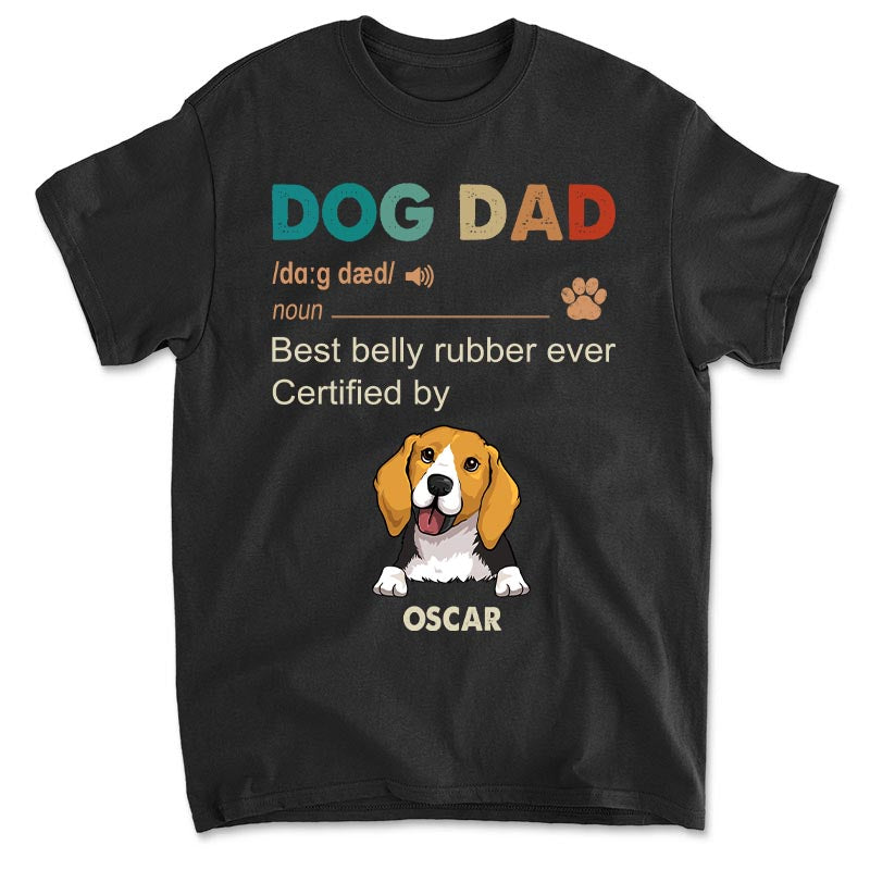 Customizable Dog Dad Unisex T-shirt - Ideal Gift for Pet Lovers