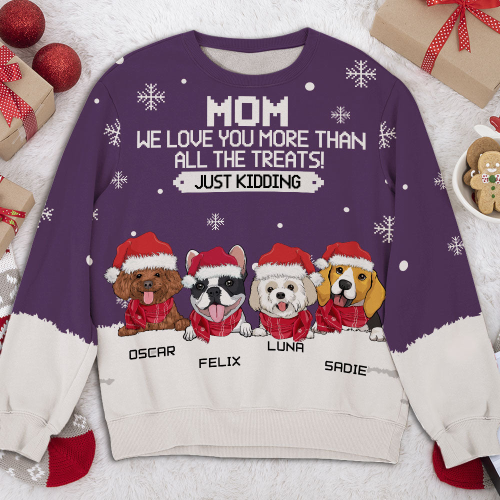Unique Personalized All-Over-Print Sweatshirt for Pet Lovers