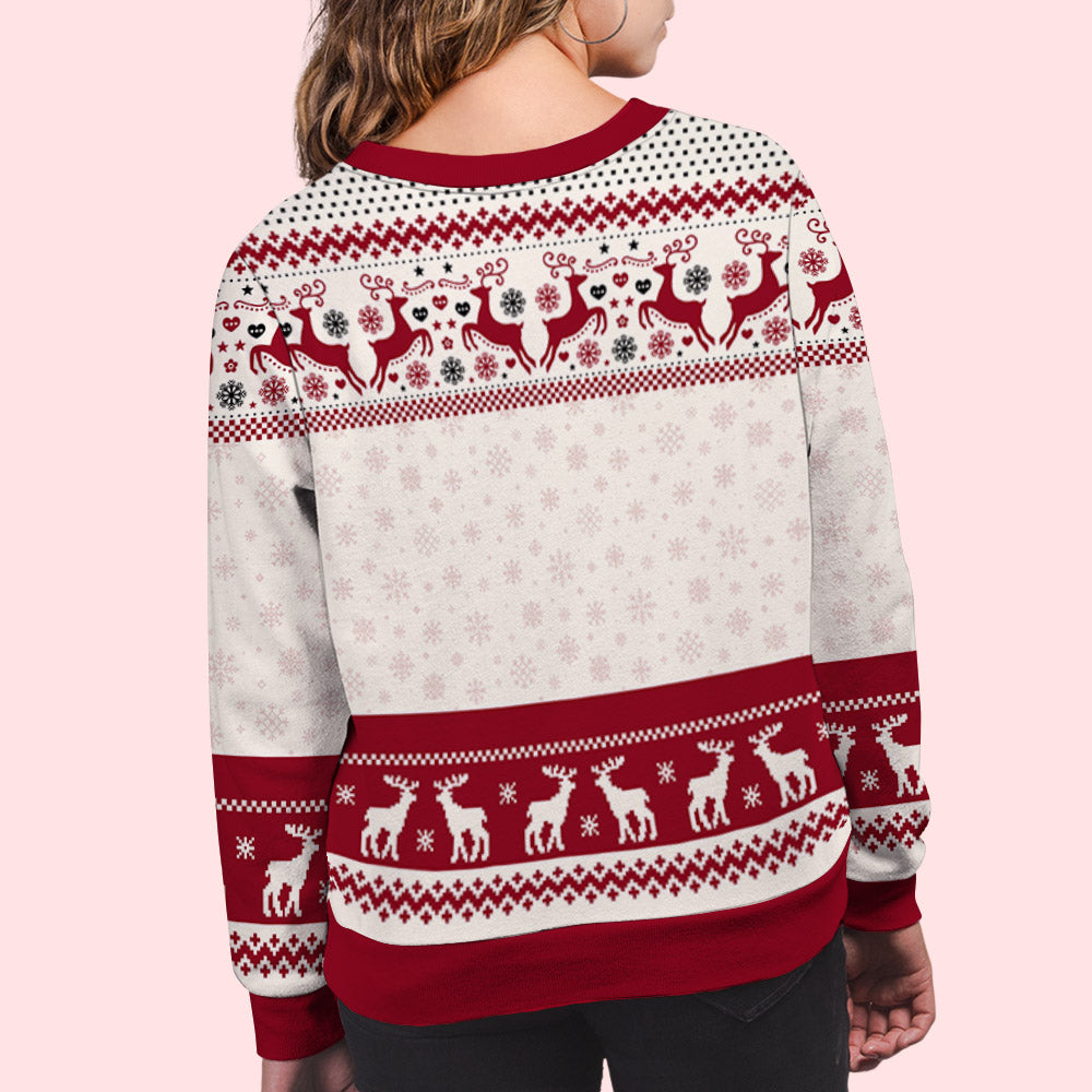 Pawlidays Personalized Custom All-Over-Print Dog Lover's Sweatshirt