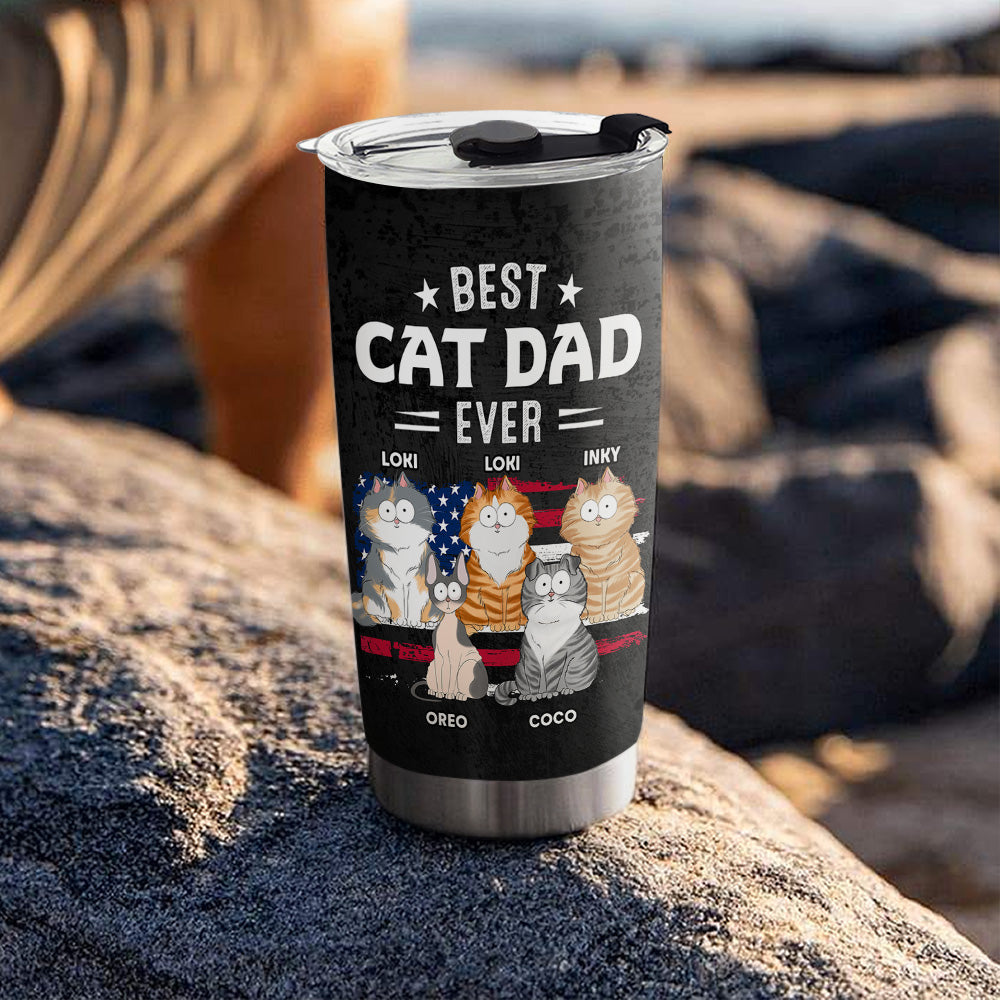 Top-Rated Personalized Custom Tumbler for Cat Dads