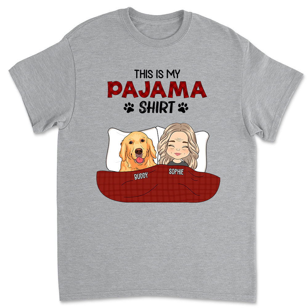 Personalized Unisex Pajama T-Shirt - Ideal Gift for Pet Lovers