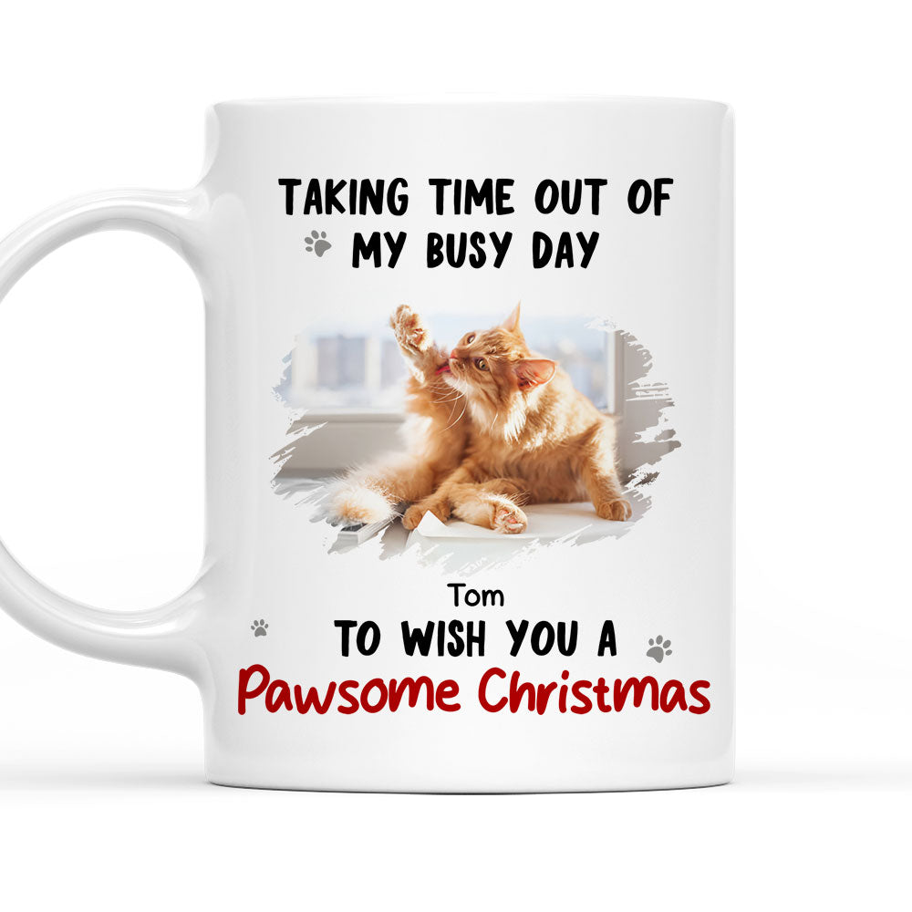 Personalized Custom My Busy Day Photo Coffee Mug - Unique Gift Idea