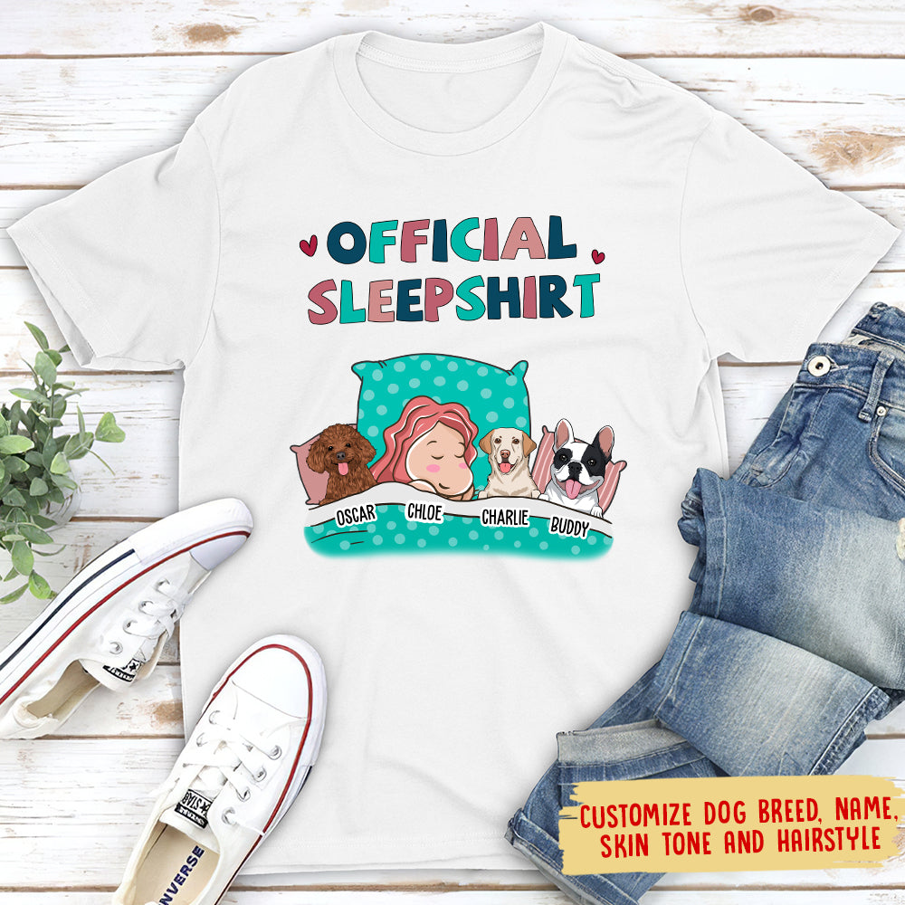 Customizable Dog Lover's Unisex Sleepshirt T-shirt