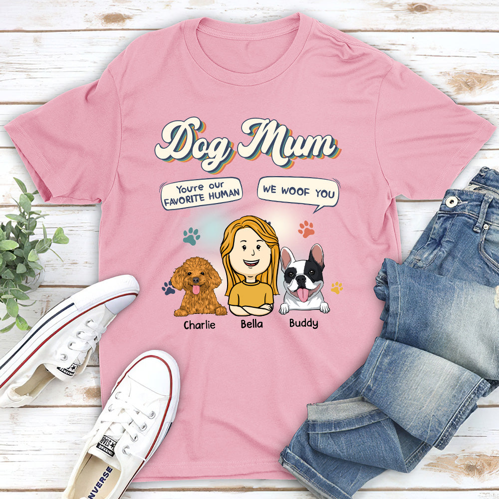 Woof! You're a Pet Lover's Favorite - Personalized Custom Unisex Pet Lover T-shirt